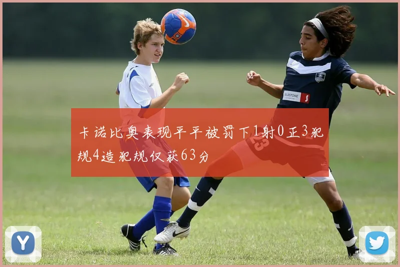 卡诺比奥表现平平被罚下1射0正3犯规4造犯规仅获63分